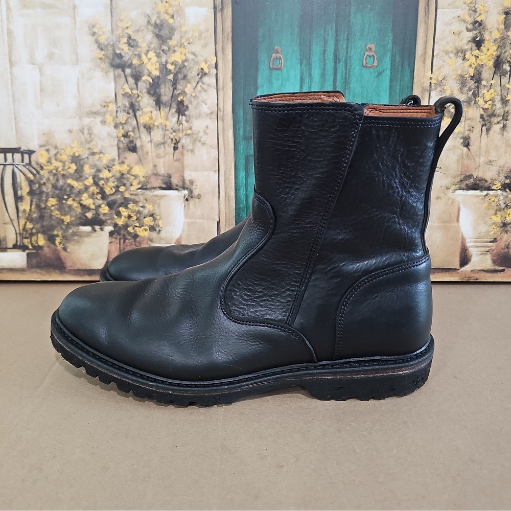 Allen Edmonds Men Discovery Moto Boot, Black, size 9